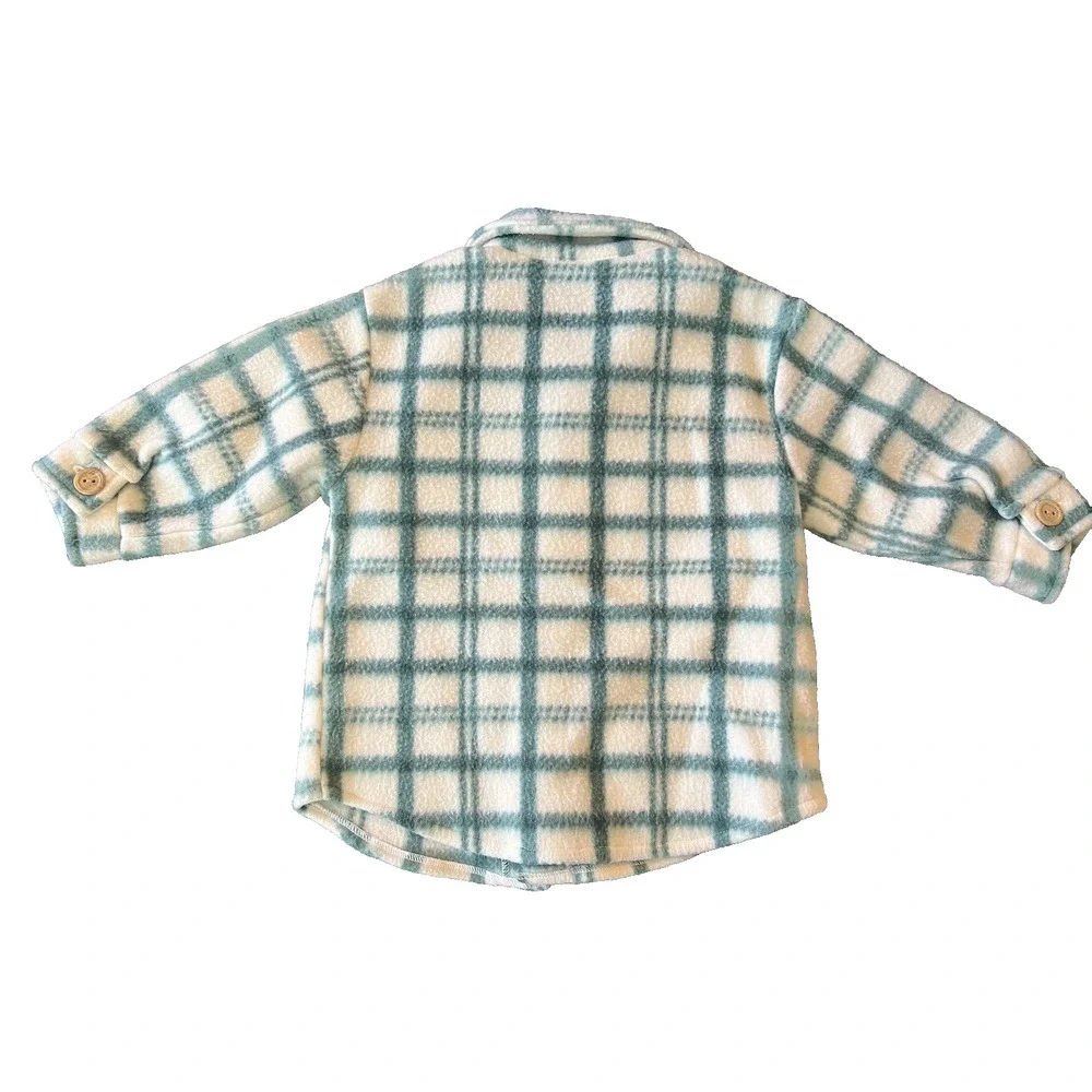Felt Jacket Top 18 Month‎ Casual Shirt Button Collar Baby Clothing